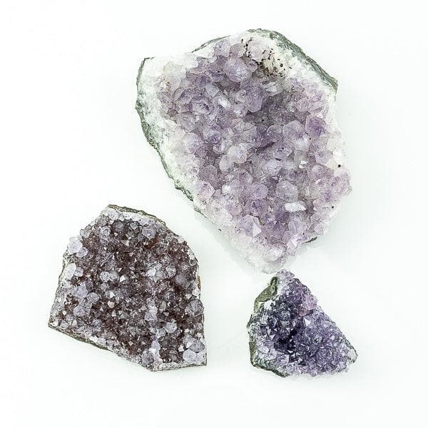 Amethyst Gemstone - Green Fresh Florals + Plants