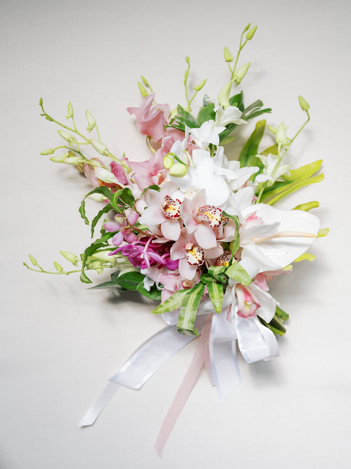 Tropical Orchids A la Carte Wedding Flowers Bridal Bouquet from Green Fresh Florals + Plants