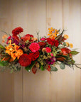 Autumn Harvest Centerpiece - Green Fresh Florals + Plants