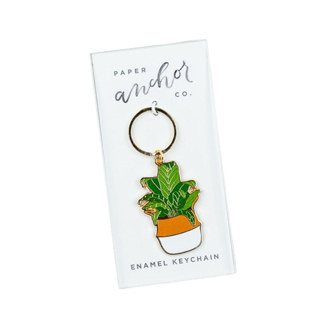 Banana Leaf Keychain - Green Fresh Florals + Plants