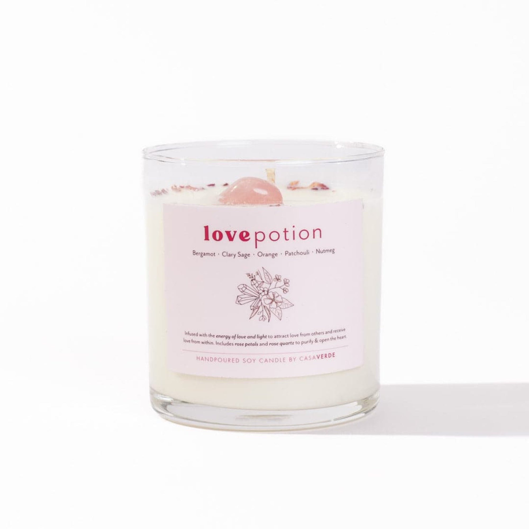 Casa Verde Love Potion Candle - Green Fresh Florals + Plants