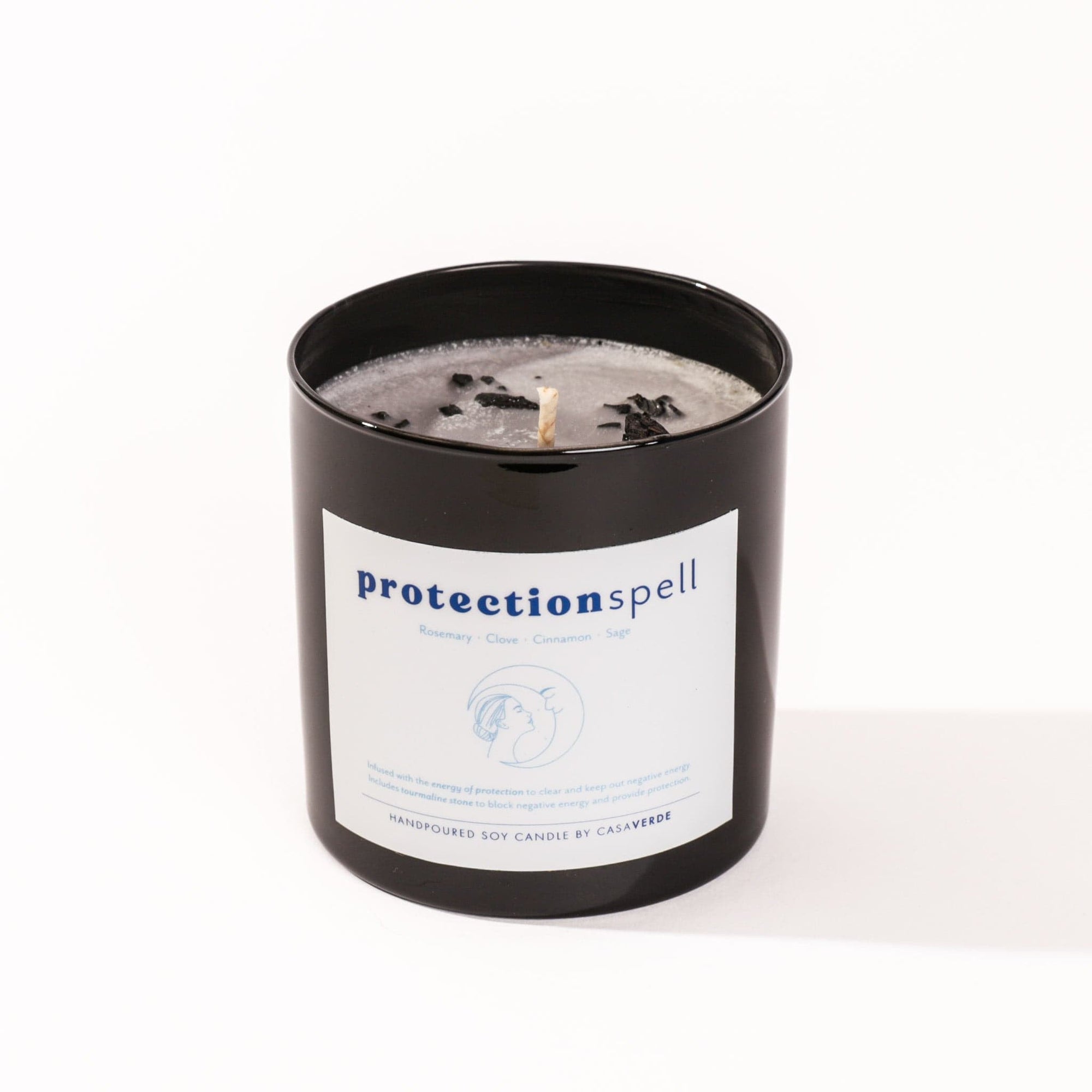 Casa Verde Protection Spell Candle - Green Fresh Florals + Plants