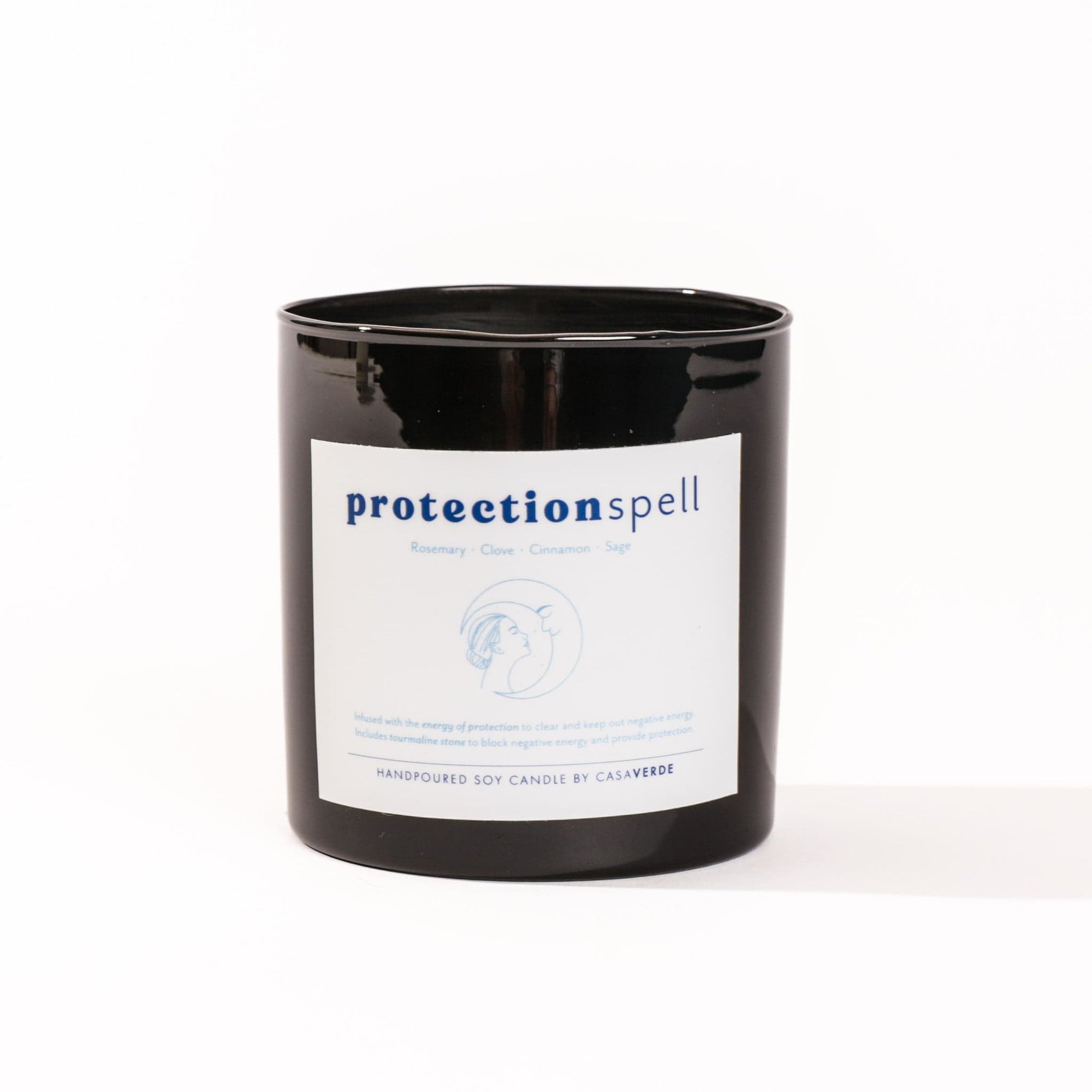 Casa Verde Protection Spell Candle - Green Fresh Florals + Plants