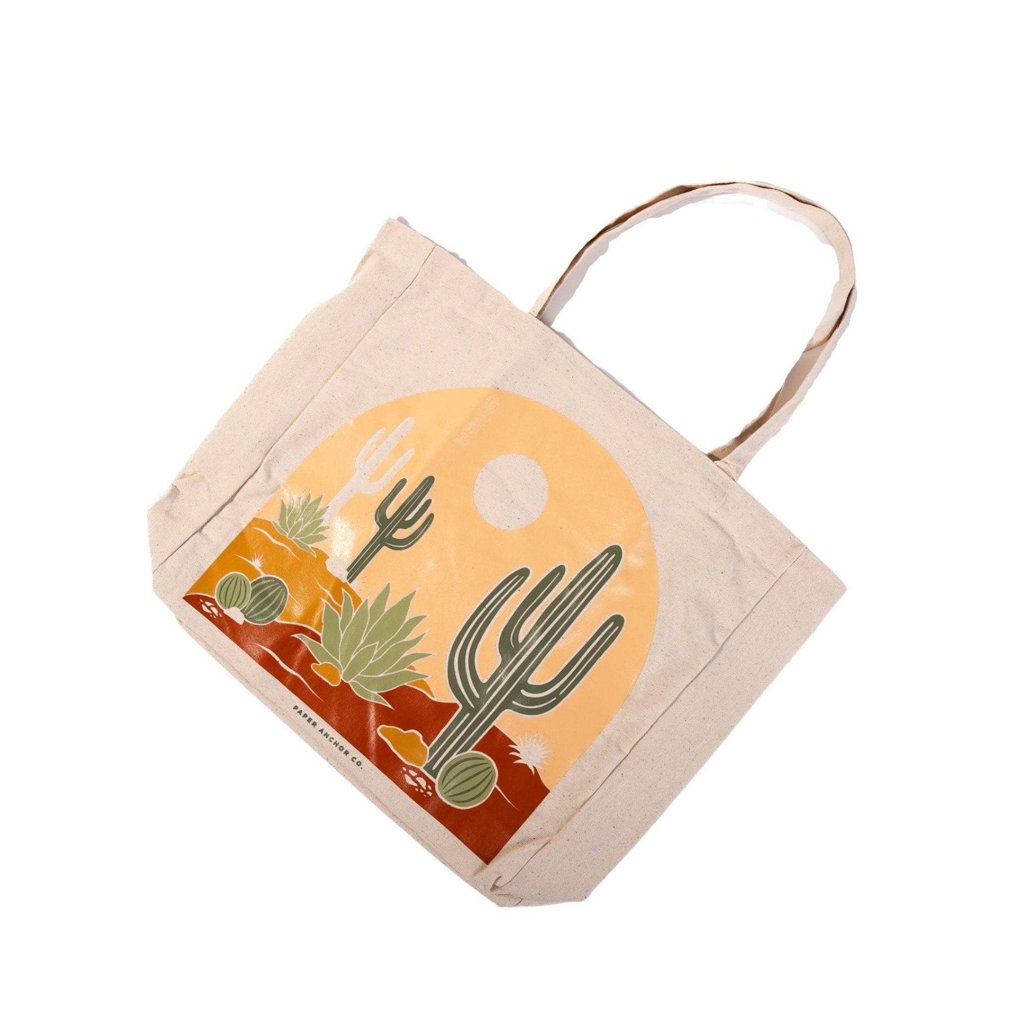 Desert Arch Tote Bag - Green Fresh Florals + Plants