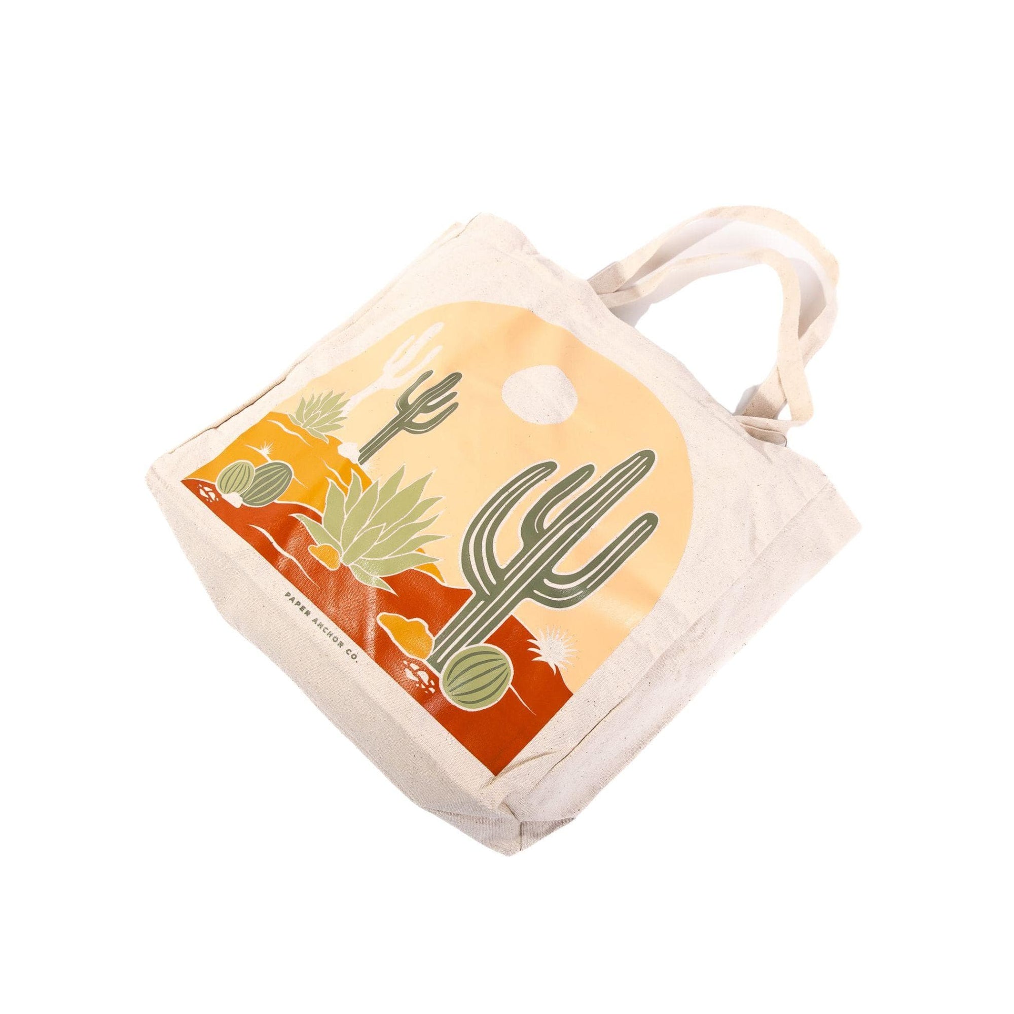 Desert Arch Tote Bag - Green Fresh Florals + Plants