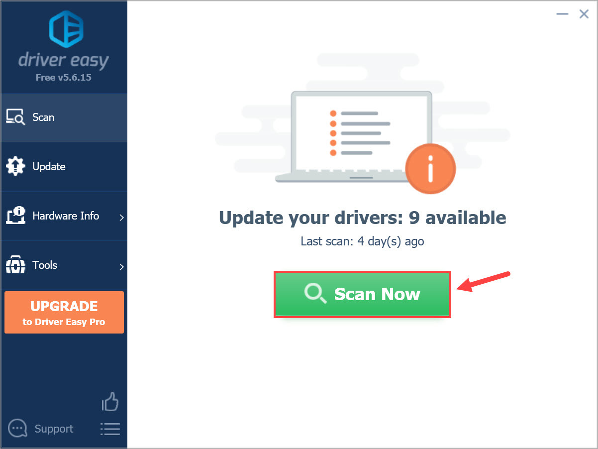 Driver Easy Scan Now