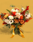 Fall Hand - Tied Bouquet - Green Fresh Florals + Plants