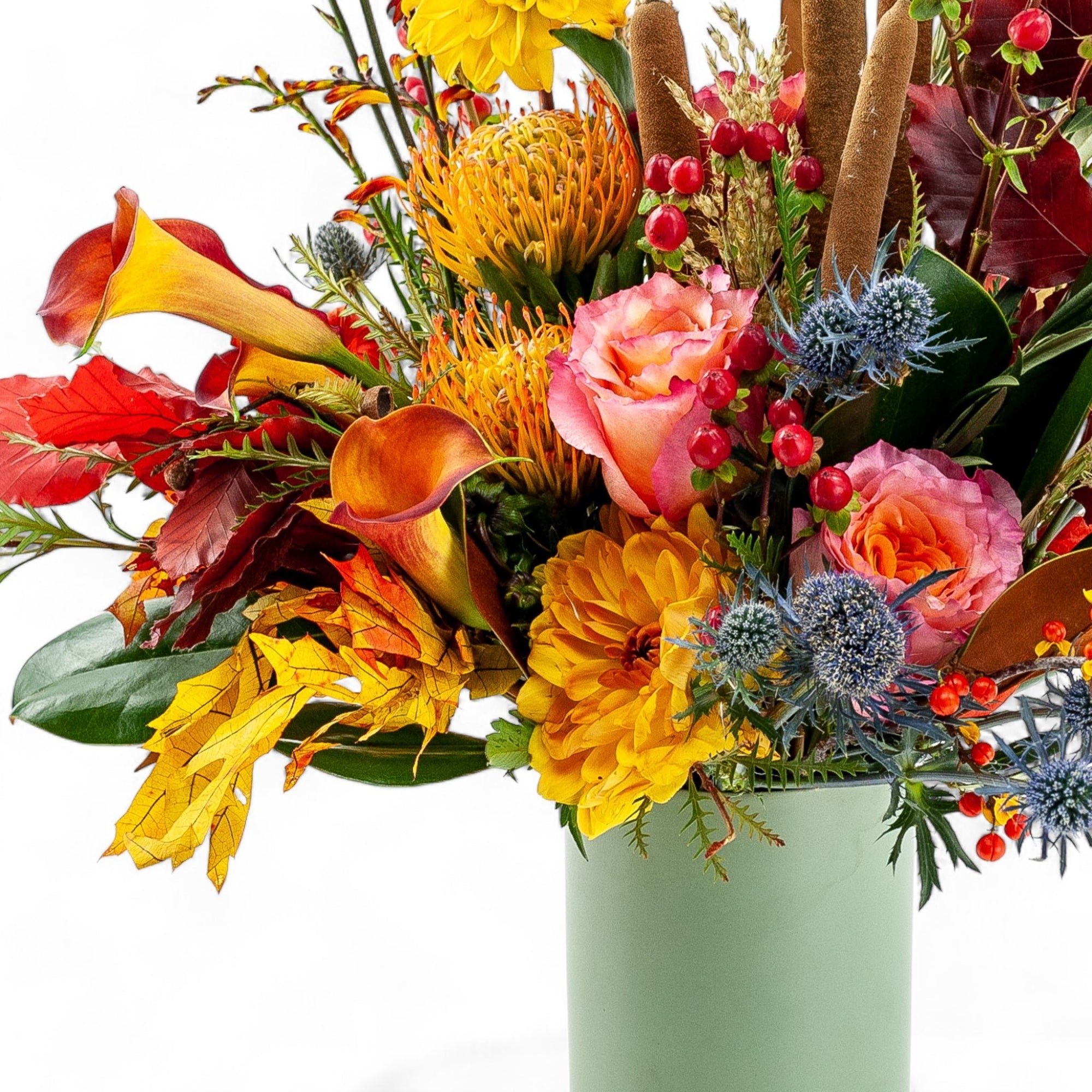 Fall Sunset Designer Floral - Green Fresh Florals + Plants