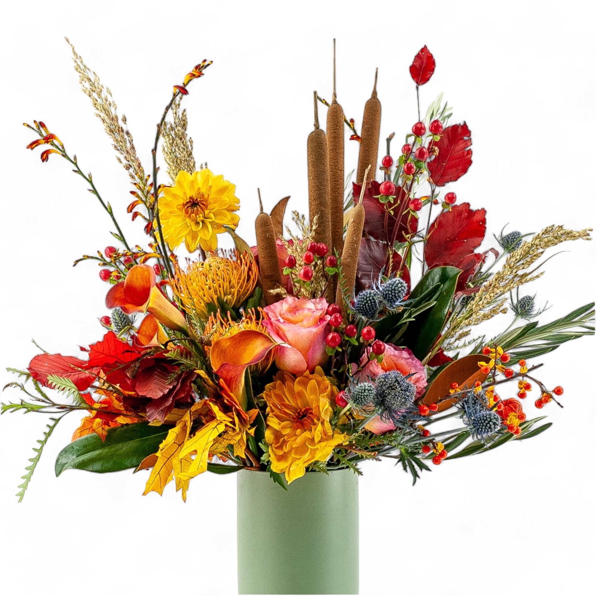 Fall Sunset Designer Floral - Green Fresh Florals + Plants