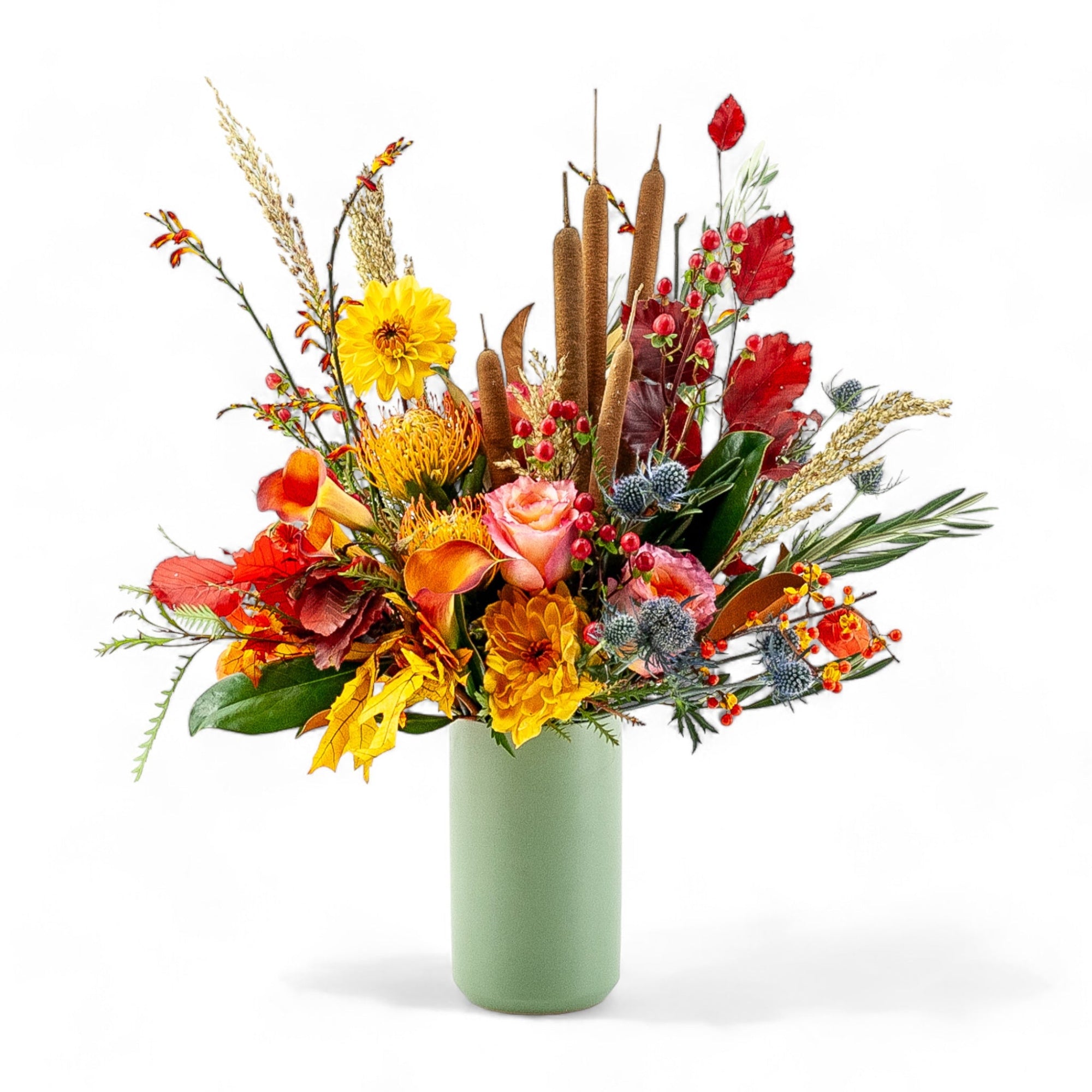 Fall Sunset Designer Floral - Green Fresh Florals + Plants