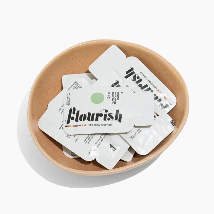 Flourish Single Serve Plant Food - Green Fresh Florals + Plants