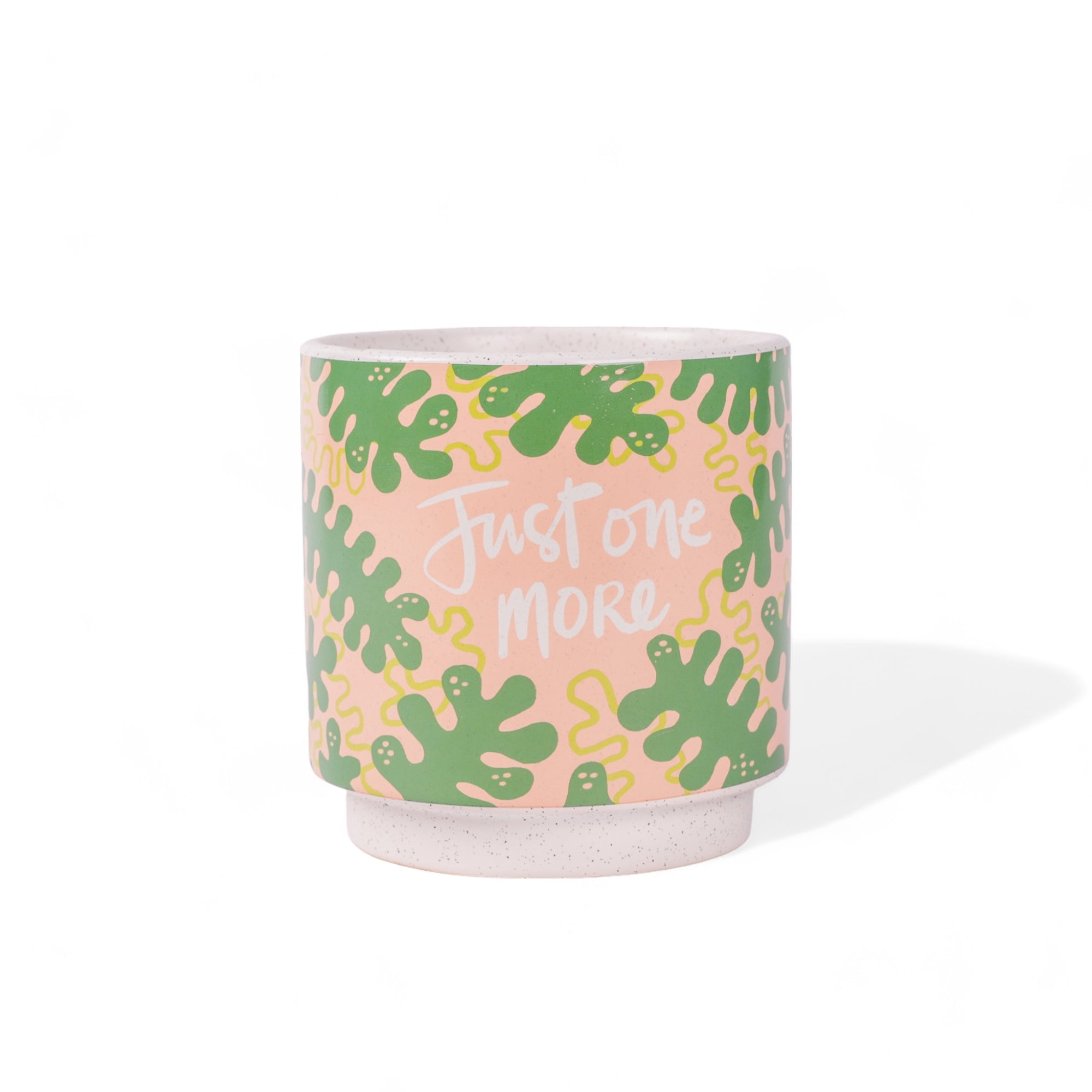 Funky Phrases Pot Collection - Green Fresh Florals + Plants