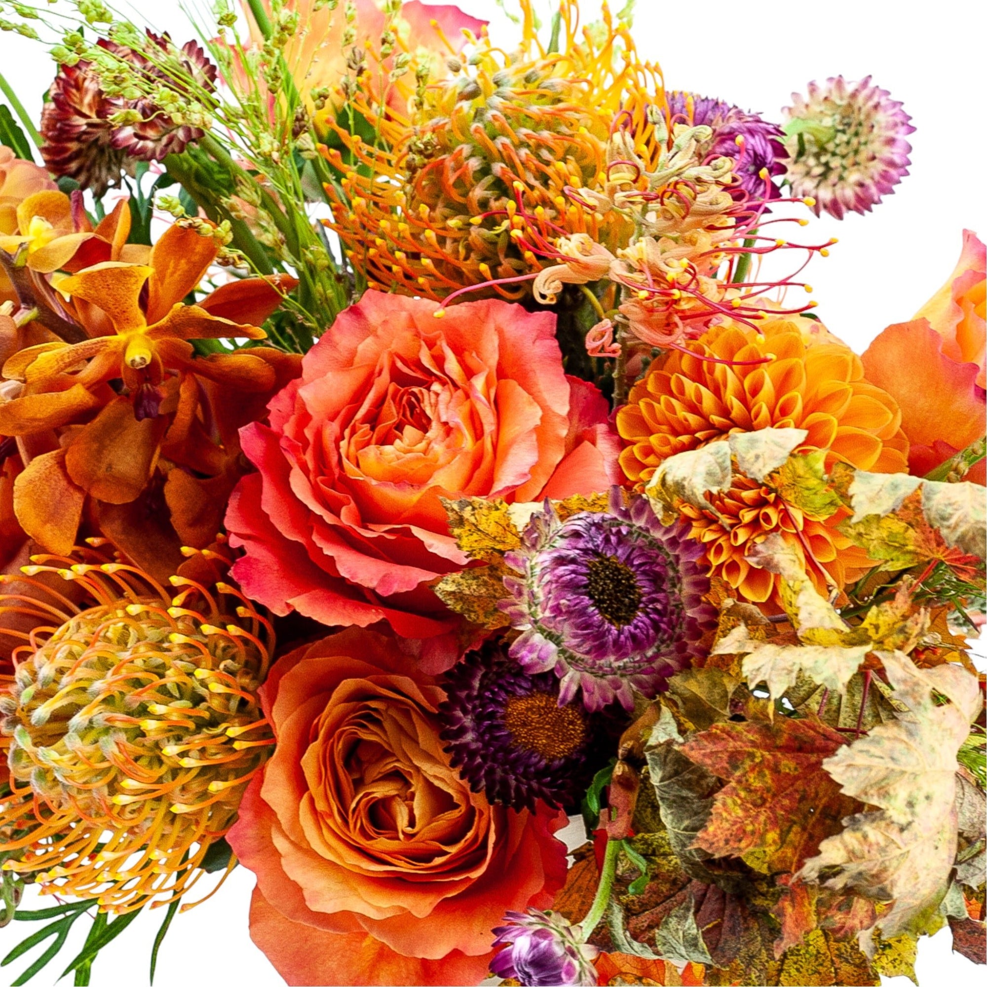 Golden Orange Celebration Floral - Green Fresh Florals + Plants