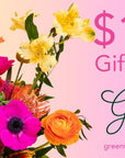 Green Gift Card - Green Fresh Florals + Plants