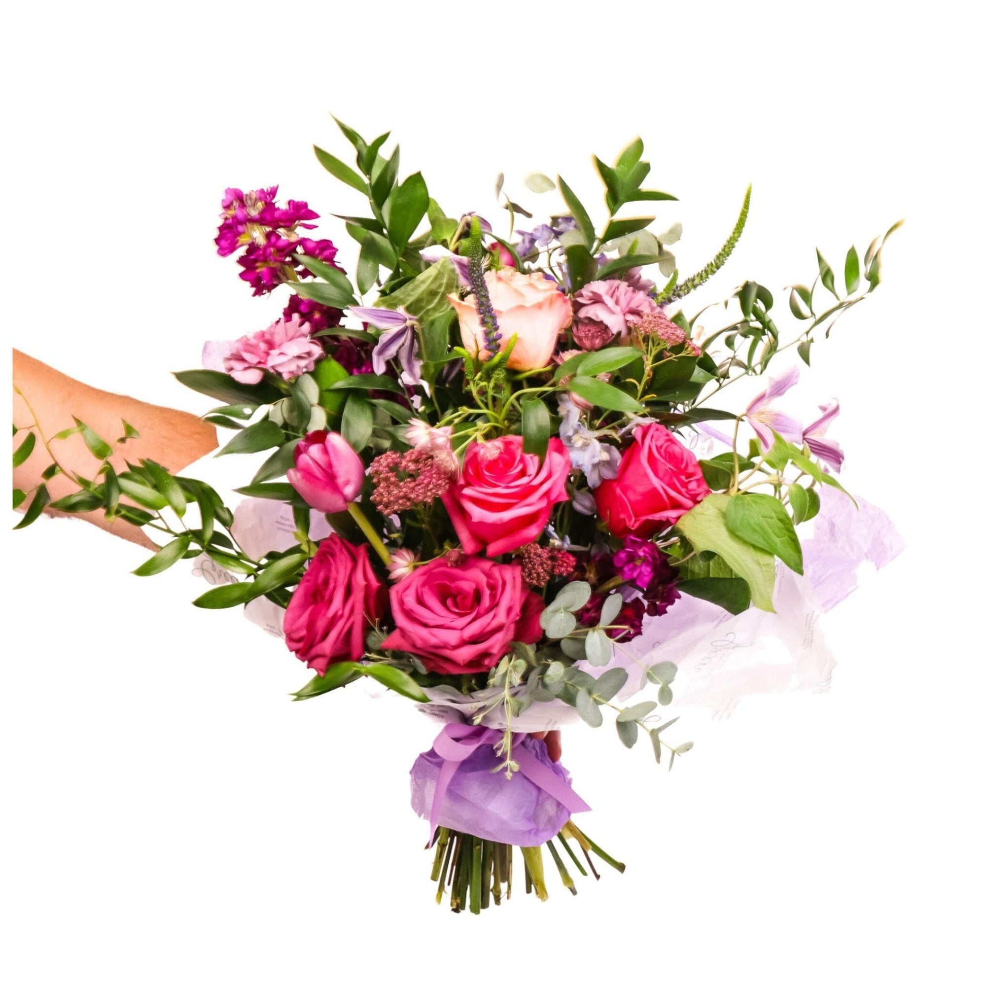 Hand-Tied Fresh Flower Bouquet - Green Fresh Florals + Plants