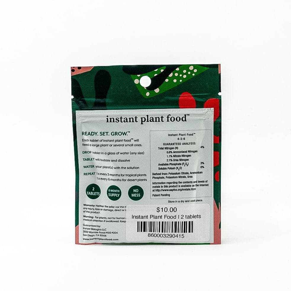 Instant Plant Food | 2 Tablets - Green Fresh Florals + Plants