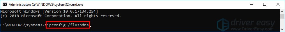 ipconfig flushdns