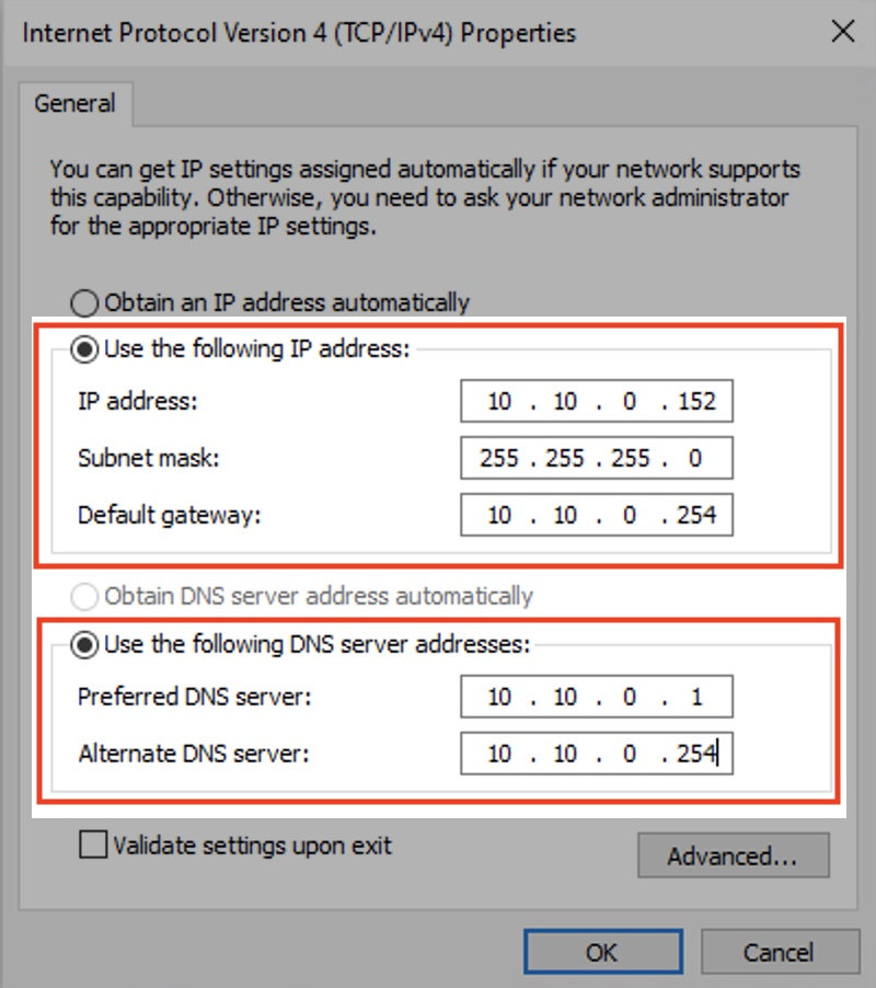 static ip address