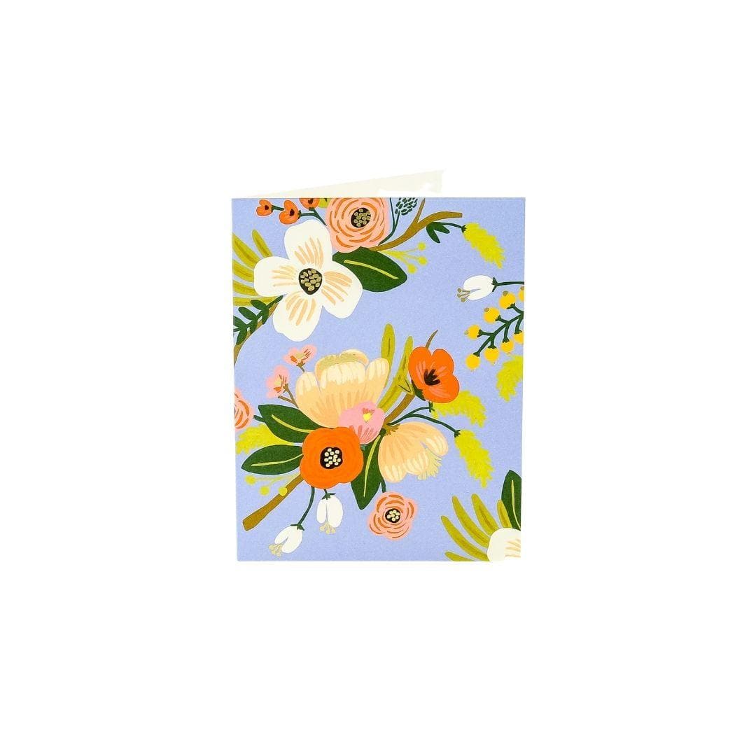 Lively Floral Card - Green Fresh Florals + Plants