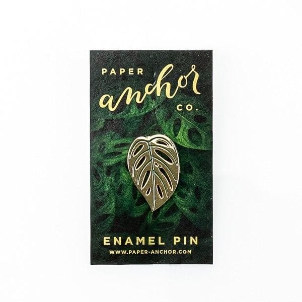 Monstera Adansonii Lapel Pin - Green Fresh Florals + Plants