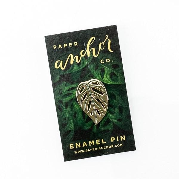 Monstera Adansonii Lapel Pin - Green Fresh Florals + Plants