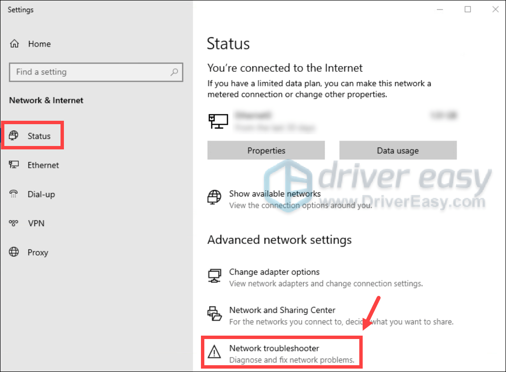 how to use the network troubleshooter to fix connectivity issues