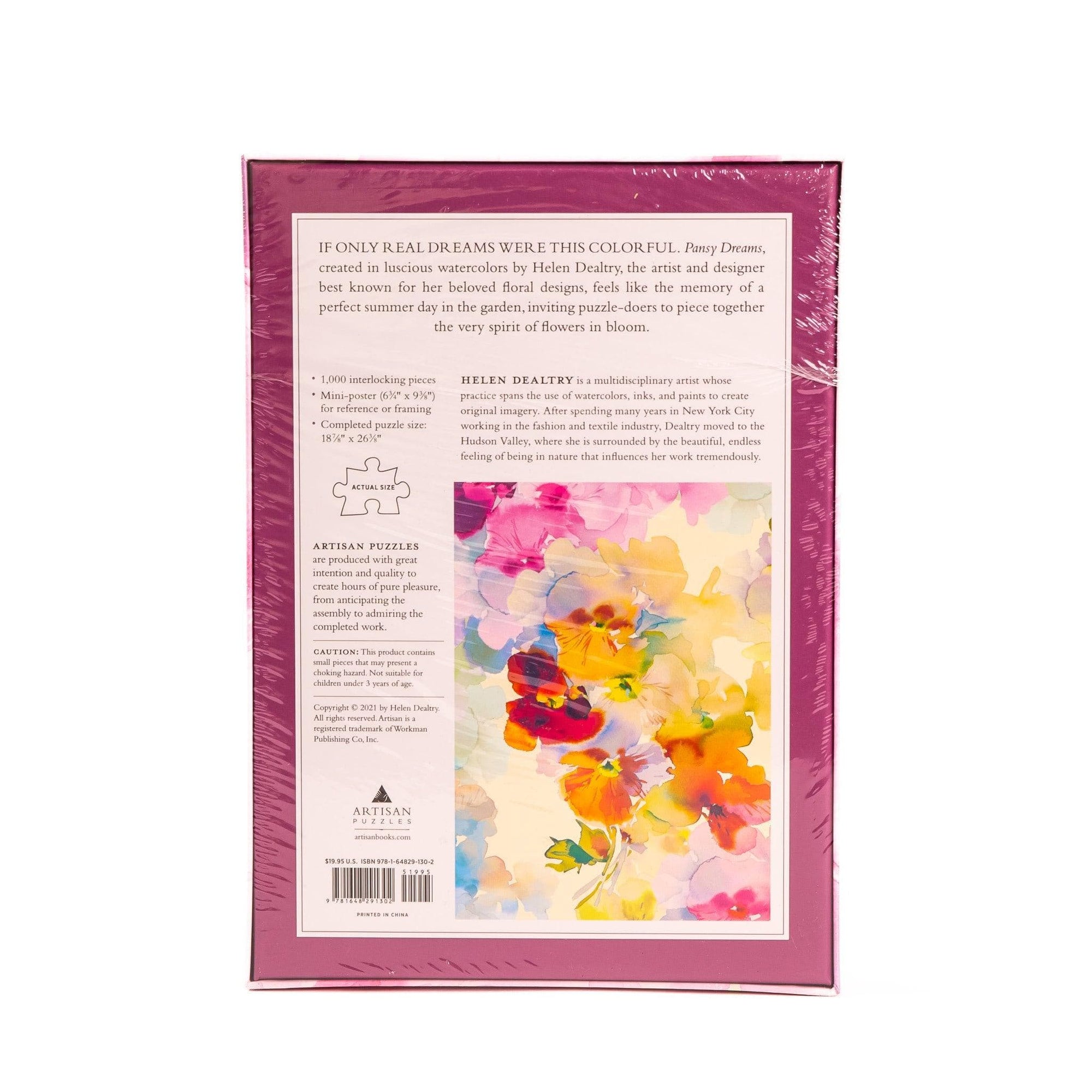 Pansy Dreams Puzzle - Green Fresh Florals + Plants