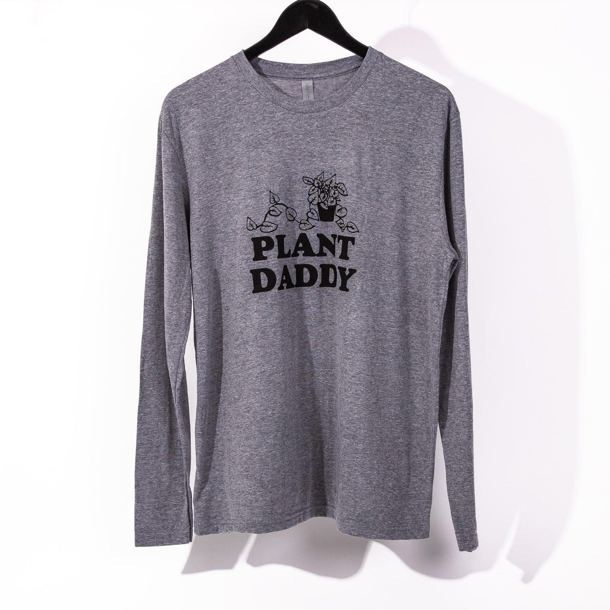 Plant Daddy Long Sleeve Tee - Green Fresh Florals + Plants