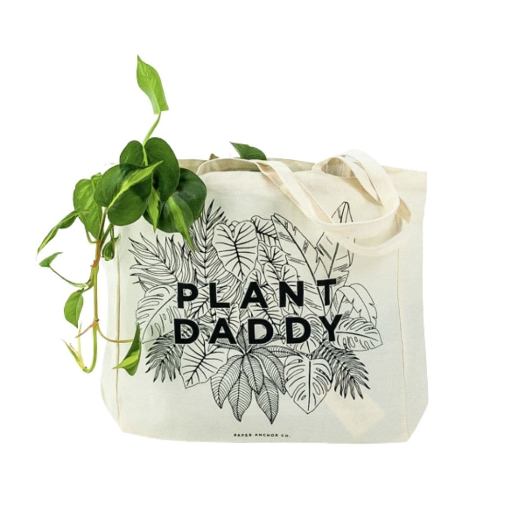 Plant Daddy Tote - Green Fresh Florals + Plants