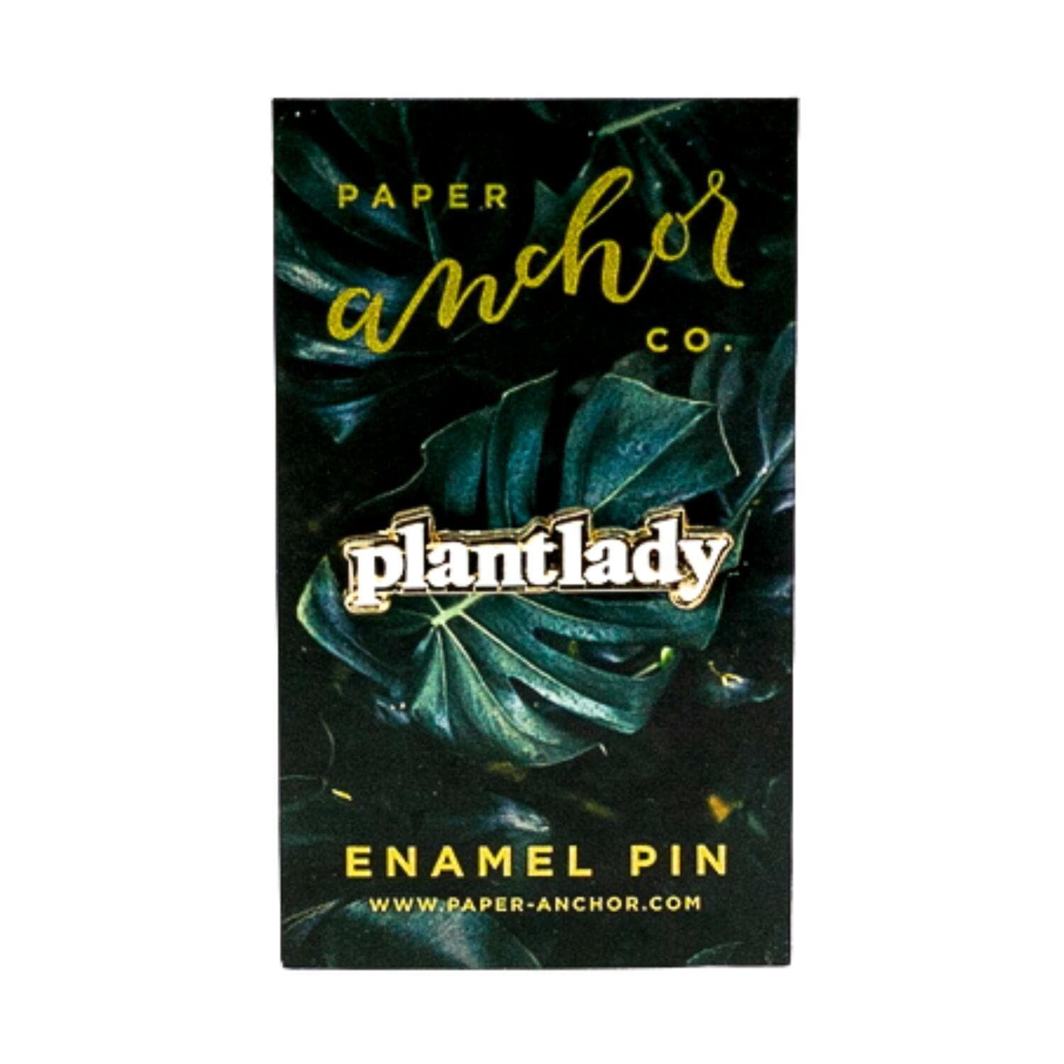 Plant Lady Lapel Pin - Green Fresh Florals + Plants