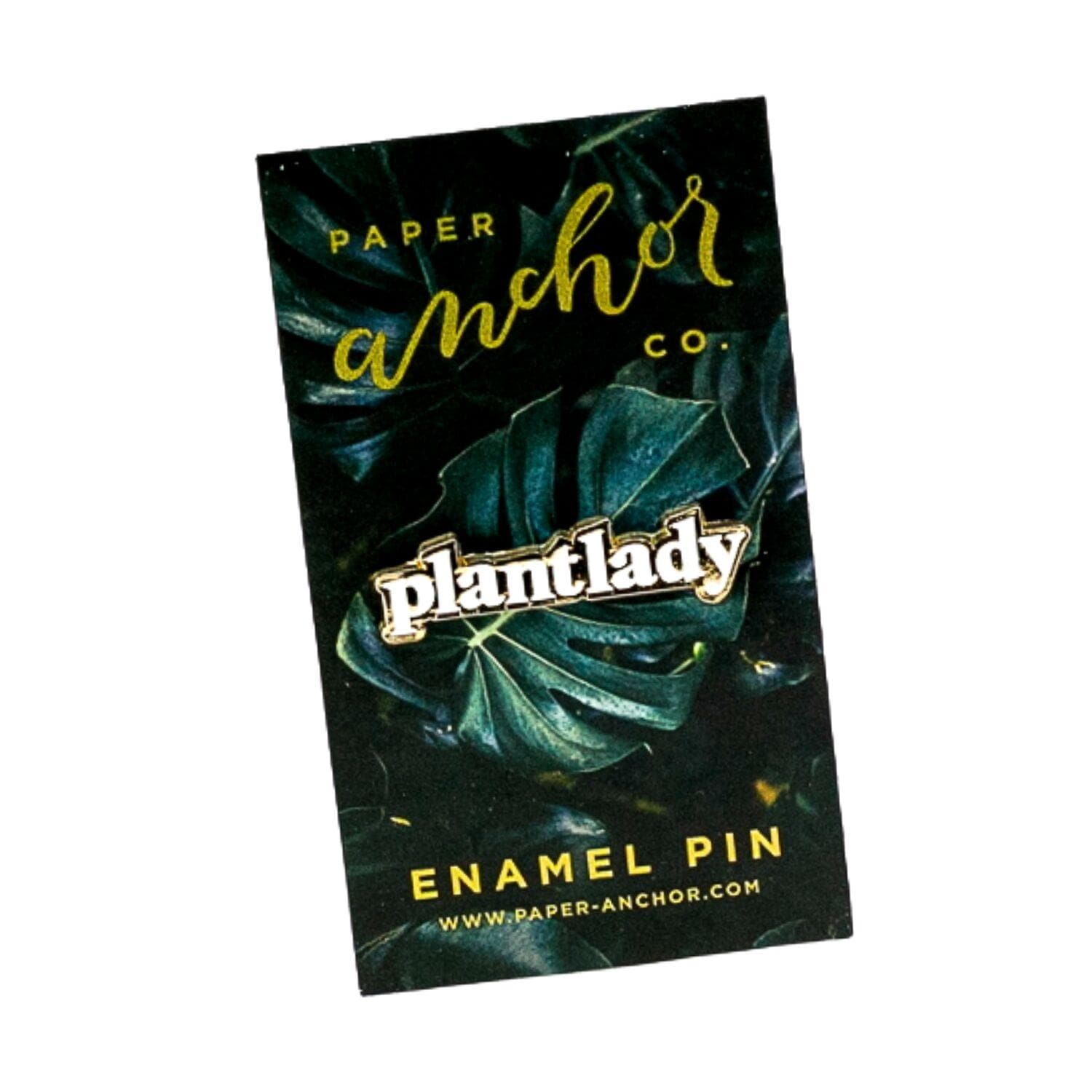 Plant Lady Lapel Pin - Green Fresh Florals + Plants