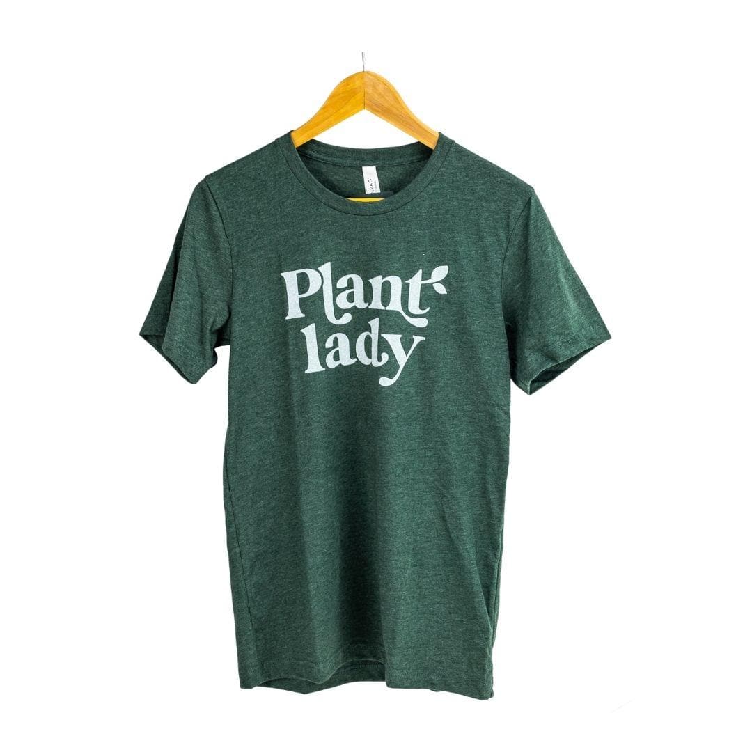 Plant Lady T-shirt - Green Fresh Florals + Plants