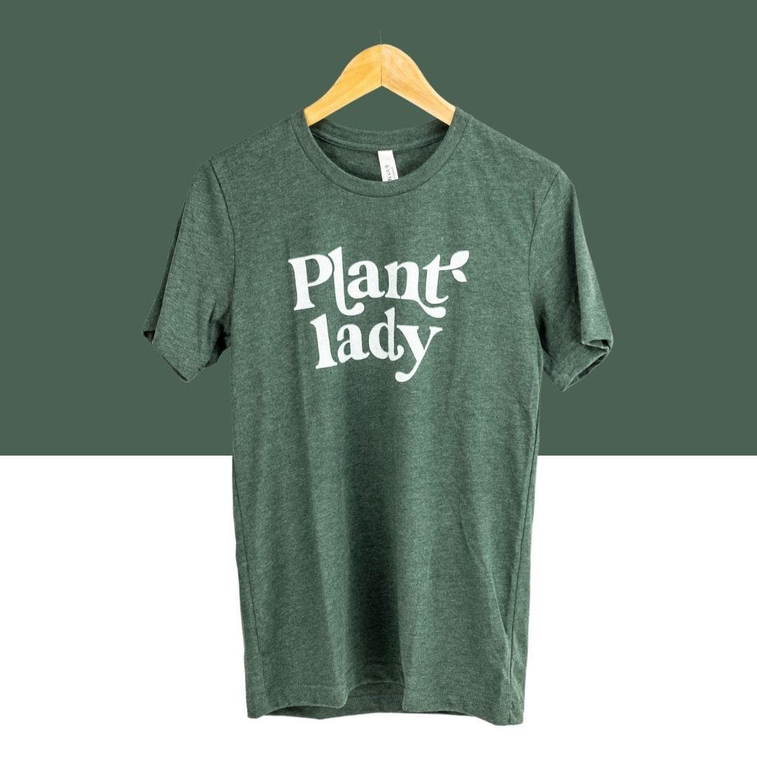 Plant Lady T-shirt - Green Fresh Florals + Plants