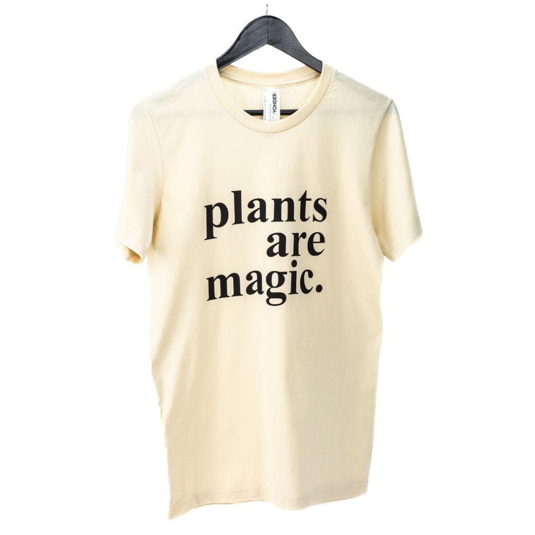 Plants Are Magic T-shirt - Green Fresh Florals + Plants