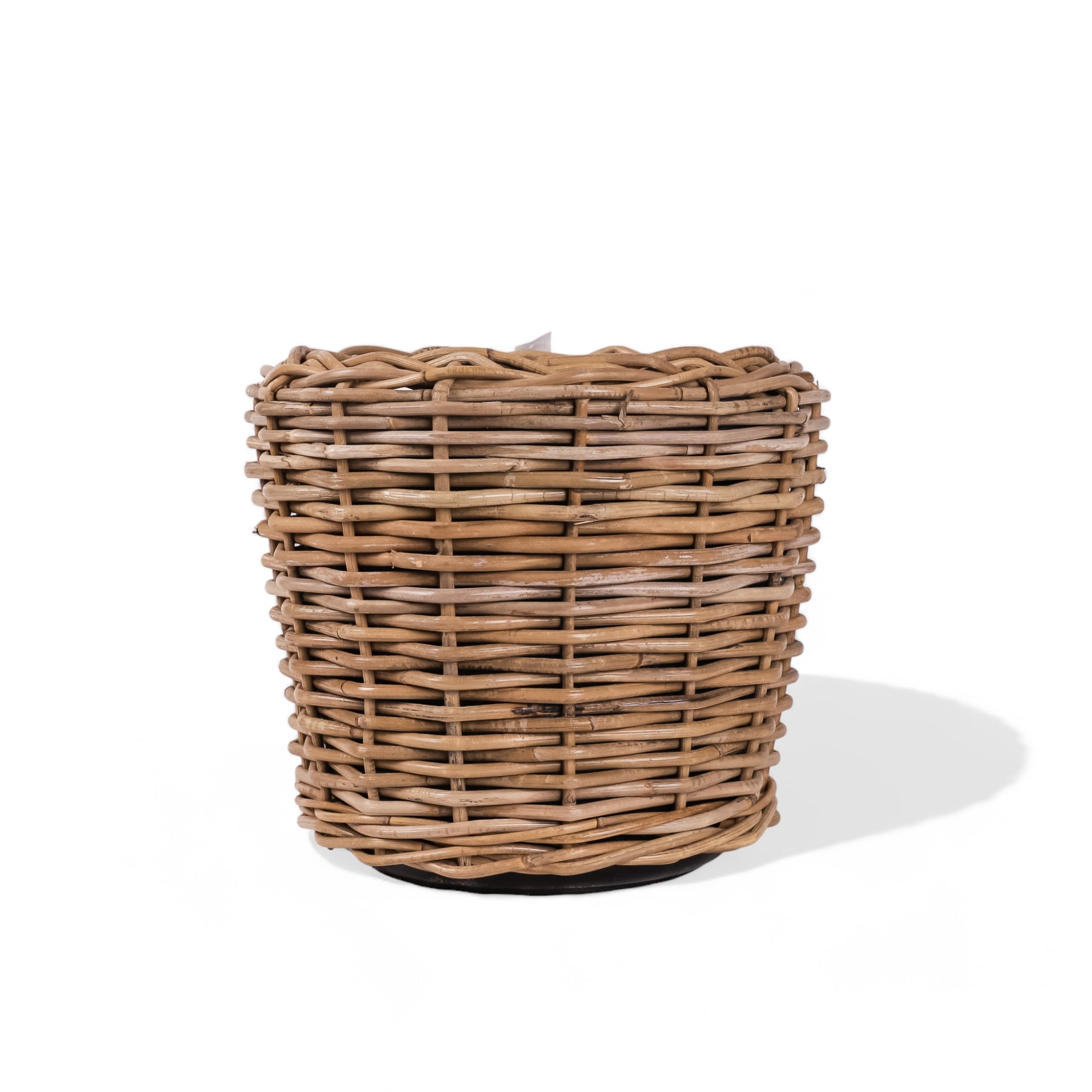 Rattan Basket - Green Fresh Florals + Plants