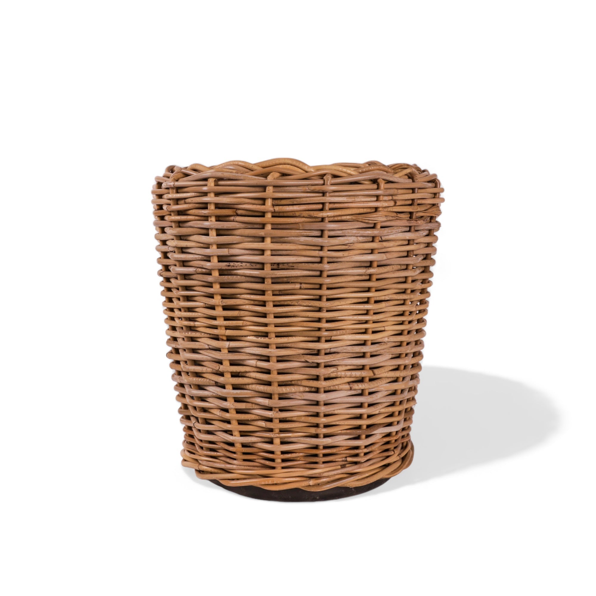 Rattan Basket - Green Fresh Florals + Plants