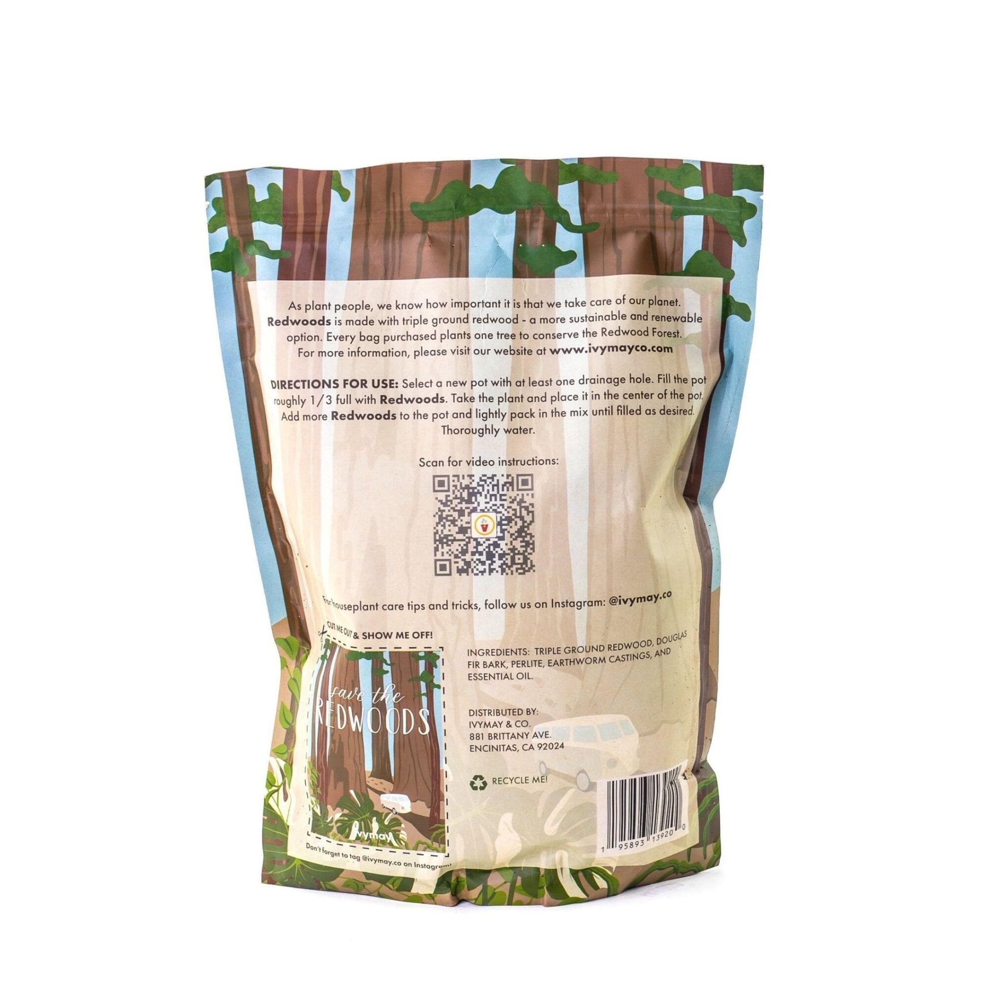 Redwoods Potting Mix - Green Fresh Florals + Plants