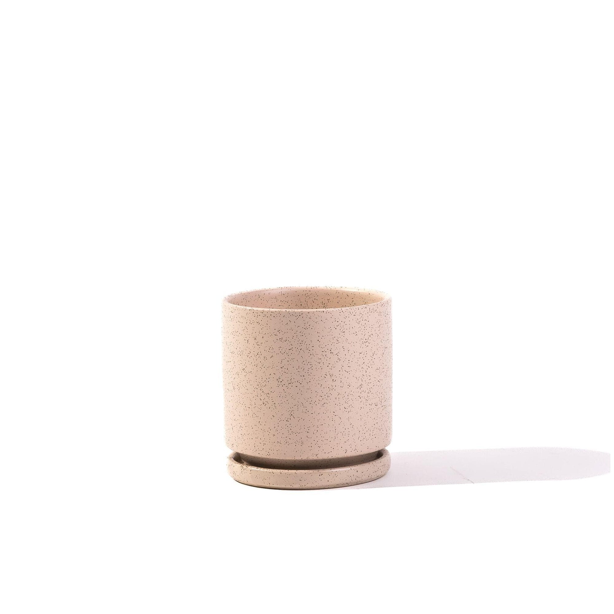 Sesame Gemstone Cylinder - Green Fresh Florals + Plants