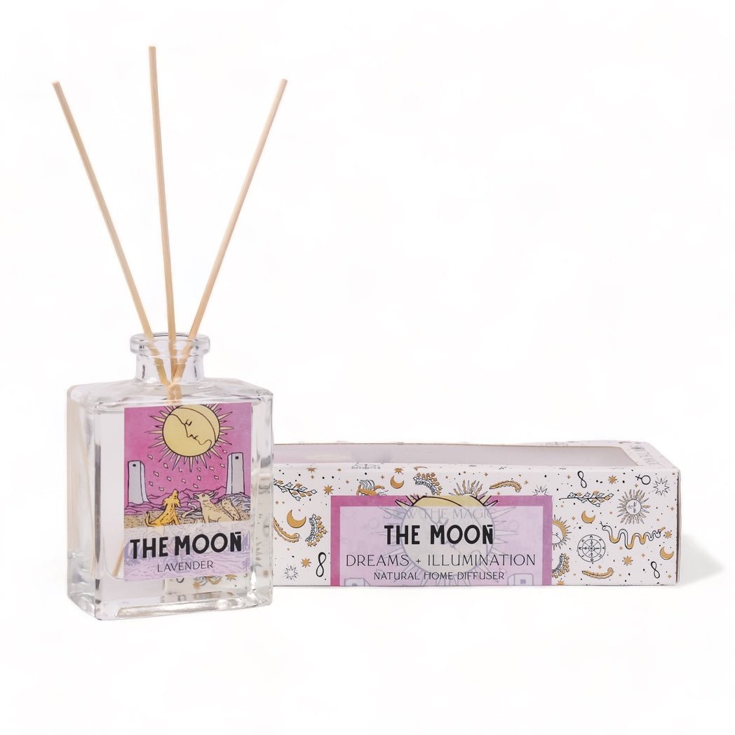 Tarot Card Home Reed Diffuser - Green Fresh Florals + Plants