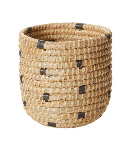 Tejida Woven Basket - Green Fresh Florals + Plants