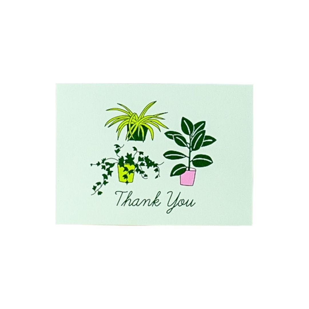 Thank You Plants Card - Green Fresh Florals + Plants