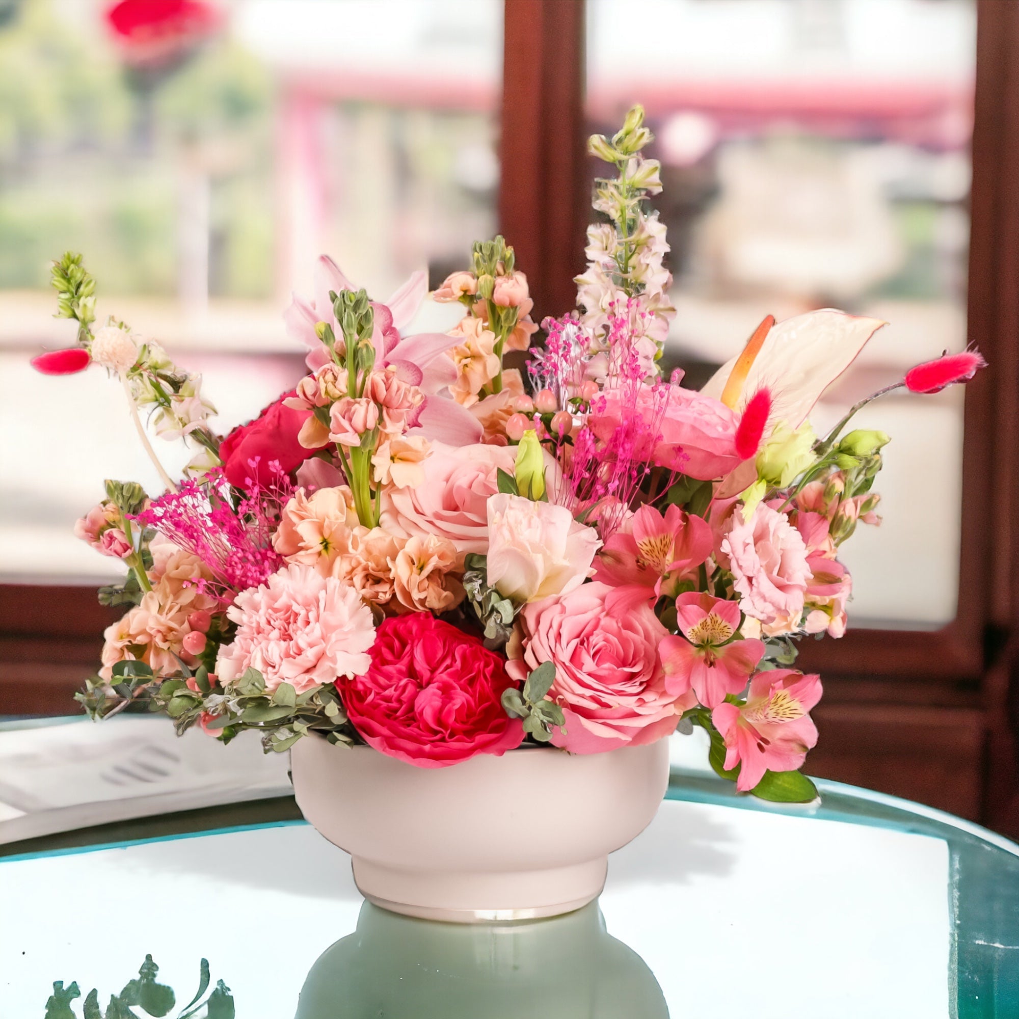 Tickled Pink Designer Floral - Green Fresh Florals + Plants