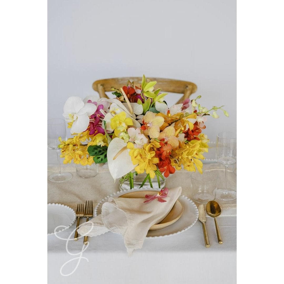 Tropical Orchids A la Carte Centerpiece - Green Fresh Florals + Plants