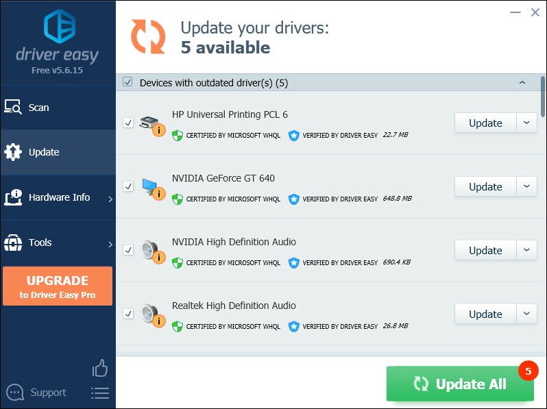 update drivers automatically