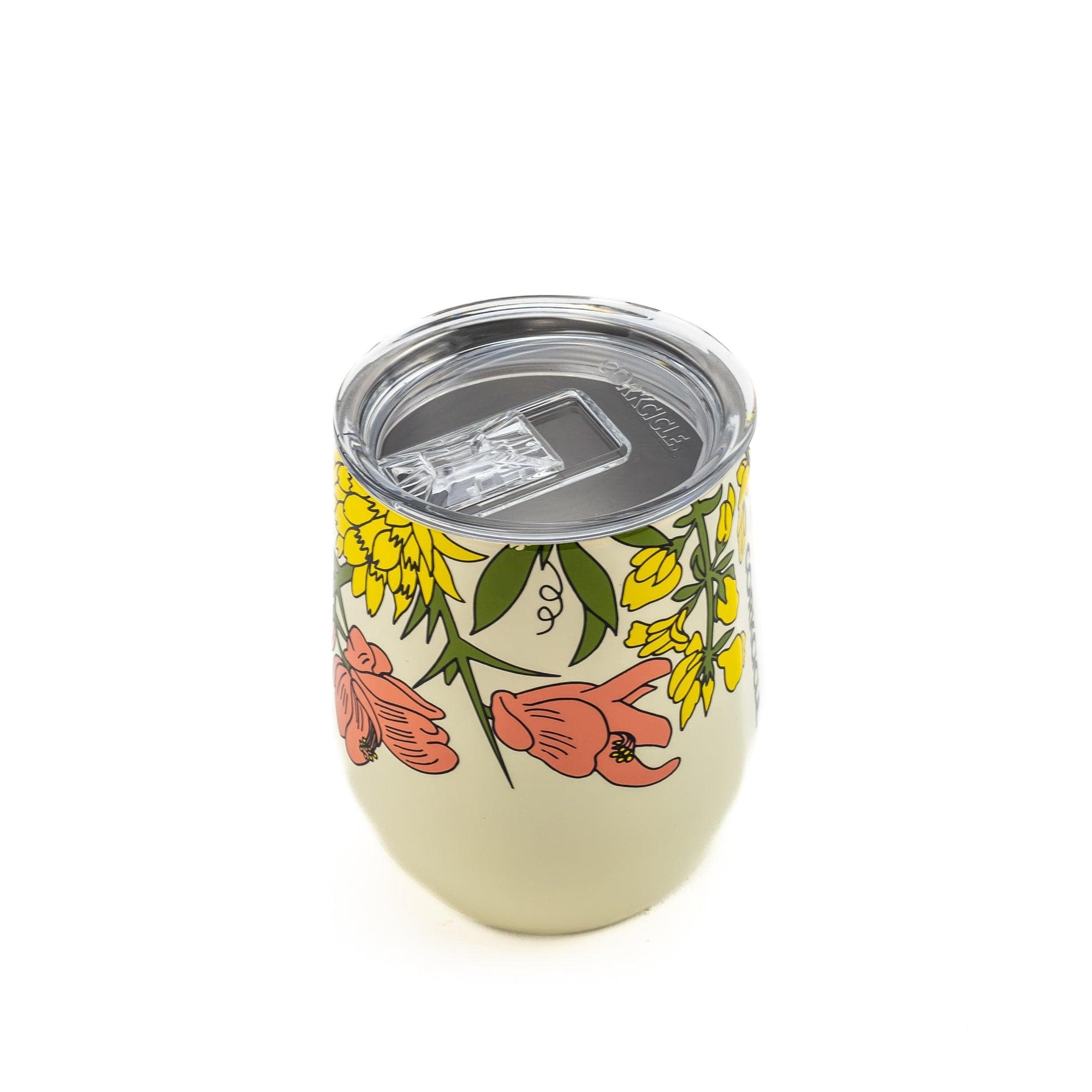 Wildflower Stemless Cup - Green Fresh Florals + Plants