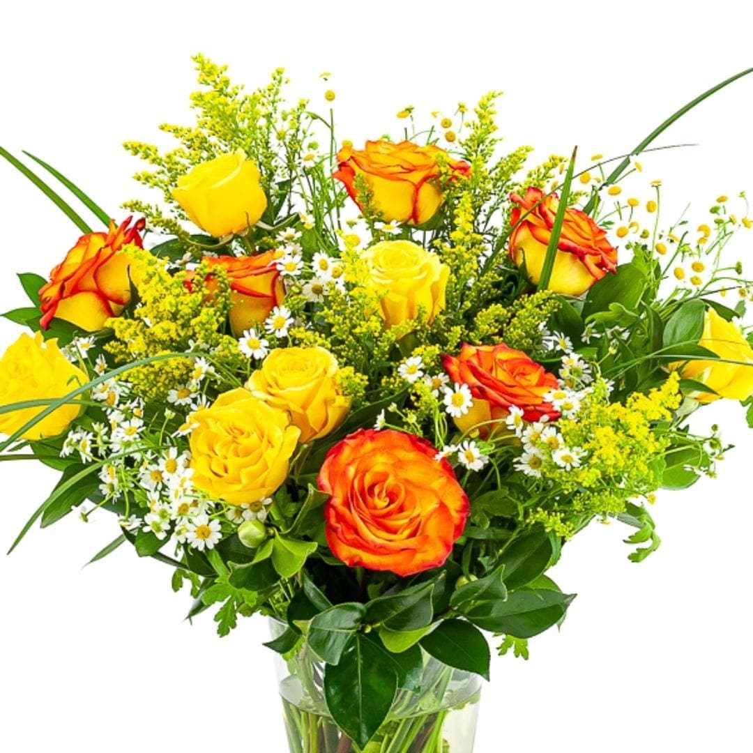 Yellow Ombre Long-Stem Roses - Green Fresh Florals + Plants